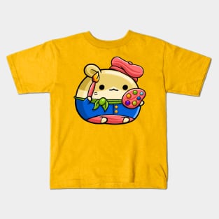 Cute Hamster Artist Kids T-Shirt